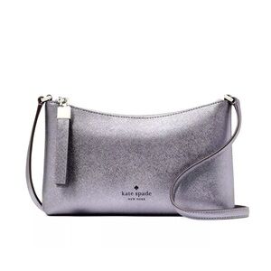 New Kate Spade Sadie Crossbody Metallic Candied Flower
